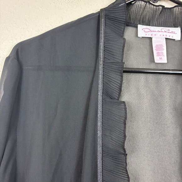 VTG Oscar de La Renta Pink Label Y2K Sheer Robe Sz Medium Sexy Retro - Picture 2 of 5